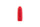 Red bullet-shaped object on a white background