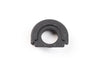 Black rubber grommet on a white background
