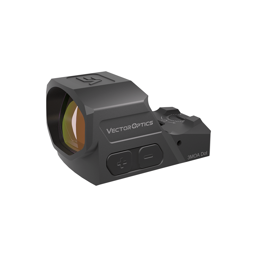 Vector Optics red dot sight on a white background