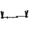 Black fishing rod holder on a white background