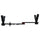 Black fishing rod holder on a white background