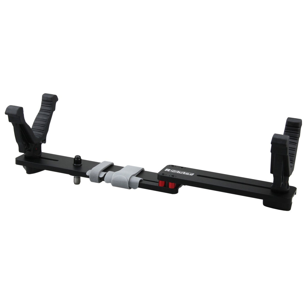 Camera slider with clamp on a white background