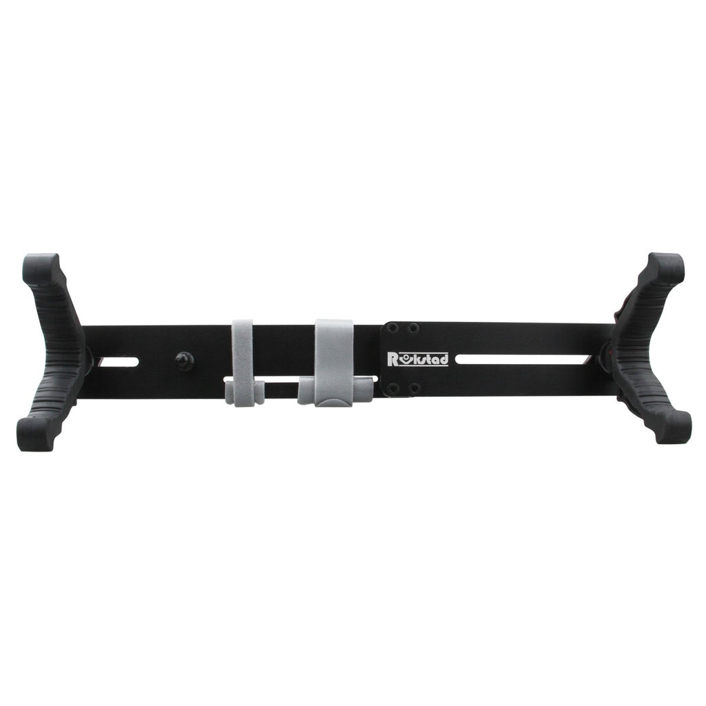 Black and silver bike rack on a white background