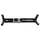 Black and silver bike rack on a white background
