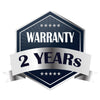 Warranty badge with '2 Years' text on a white background