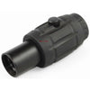 Black monocular scope on a white background