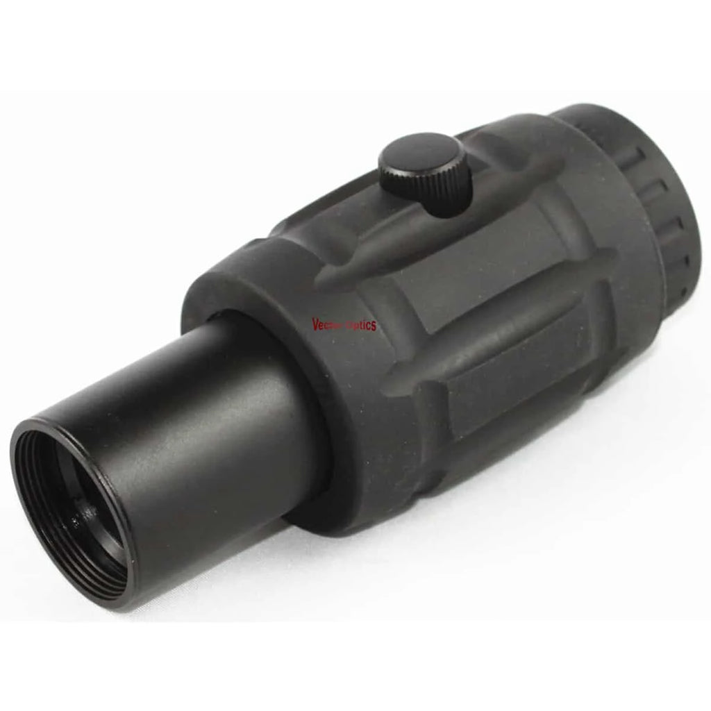 Black monocular scope on a white background