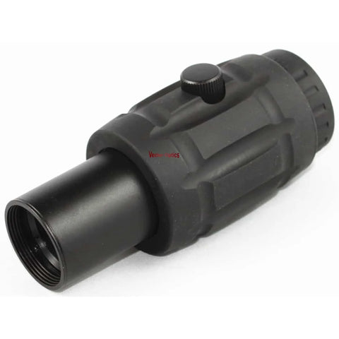 Black monocular scope on a white background