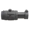 Black rifle scope on a white background