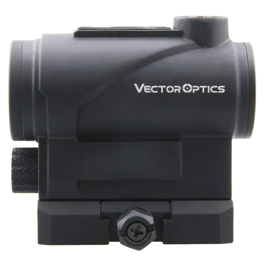 Black Vector Optics scope on a white background