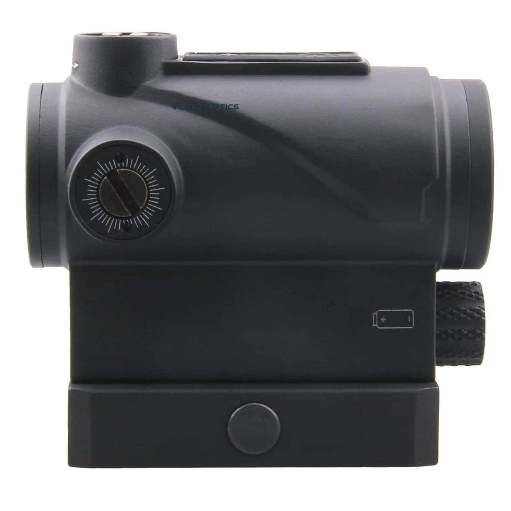Black tactical瞄准器 on a white background
