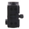 Black tactical rail mount on a white background
