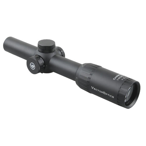 Vector Optics rifle scope on a white background