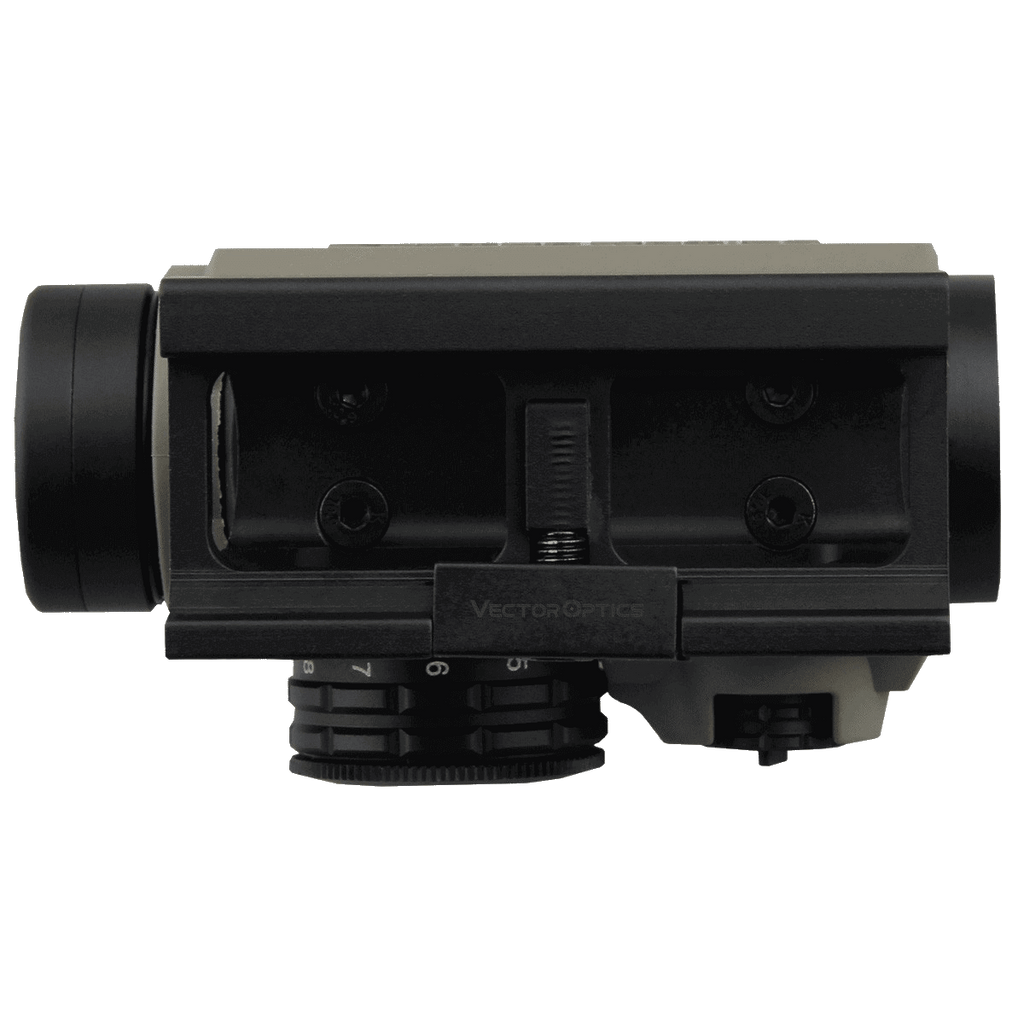 Black tactical device with 'Vector Optics' branding on a white background