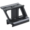 Black metal bracket on a white background