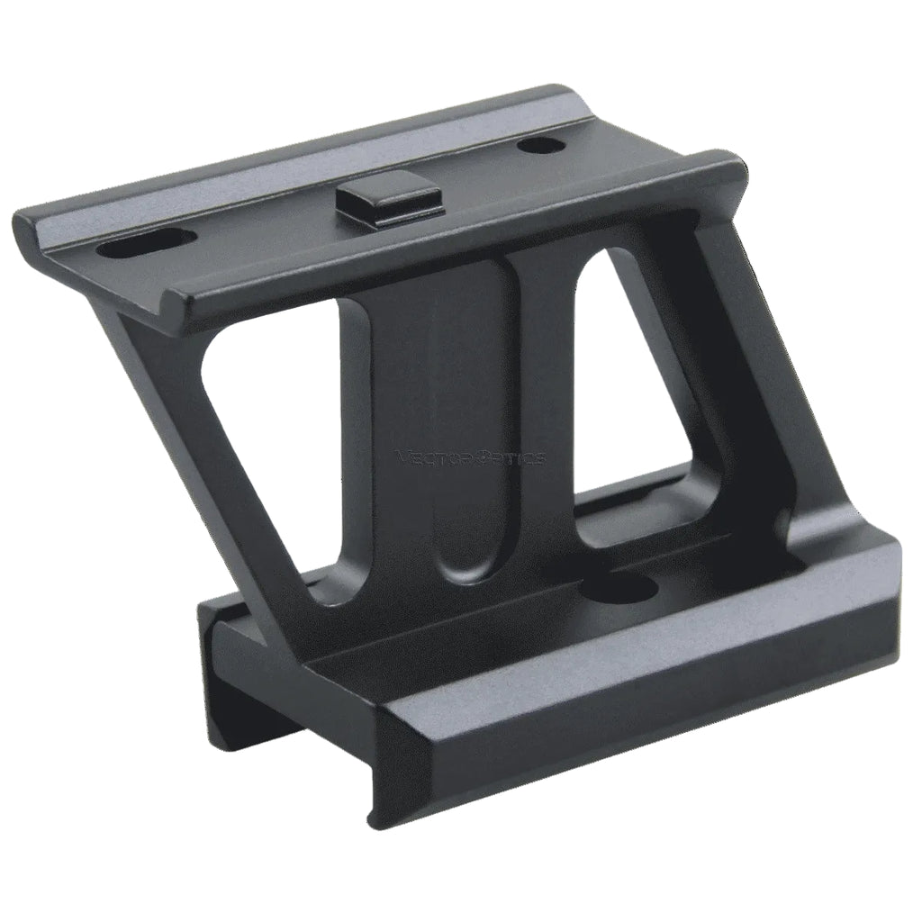 Black metal bracket on a white background
