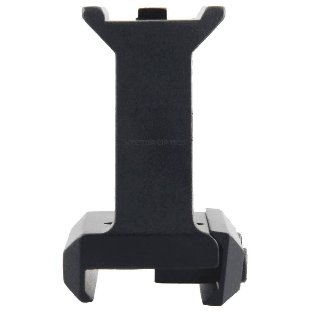 Black phone mount on a white background