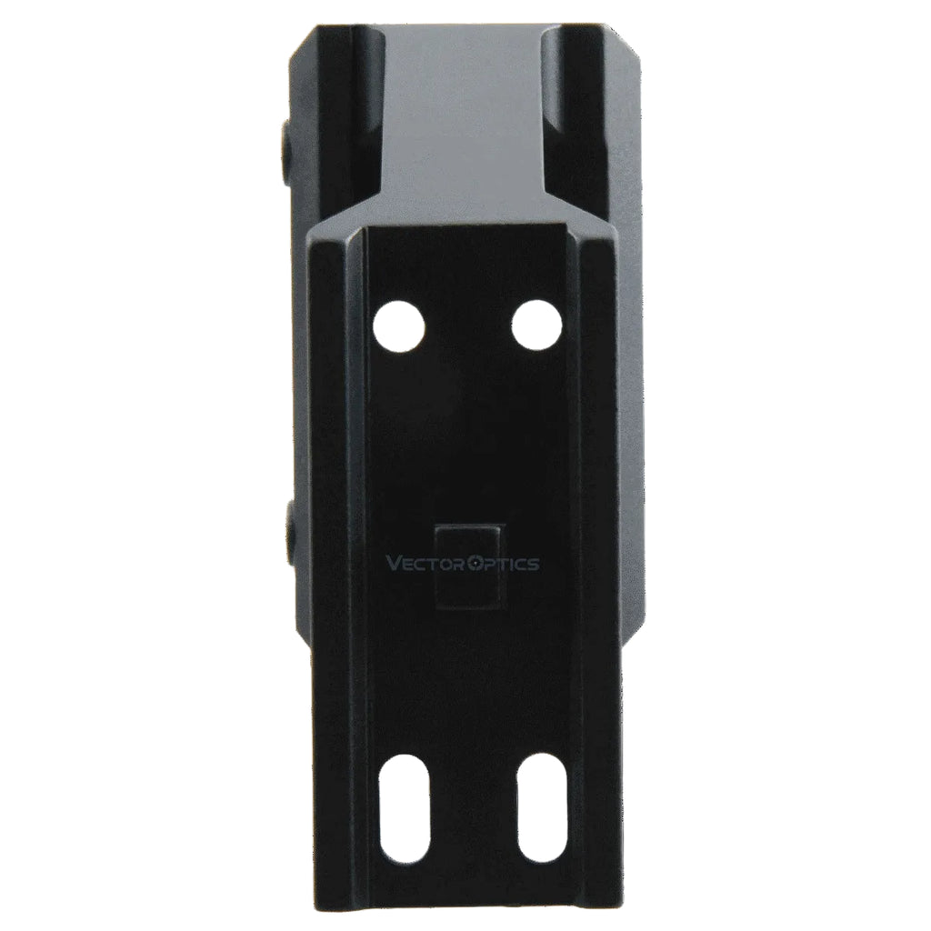 Black tactical rail mount on a white background with 'Vector Optics' branding.