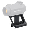 Vector Optics red dot sight on a white background