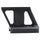 Black metal bracket on a white background