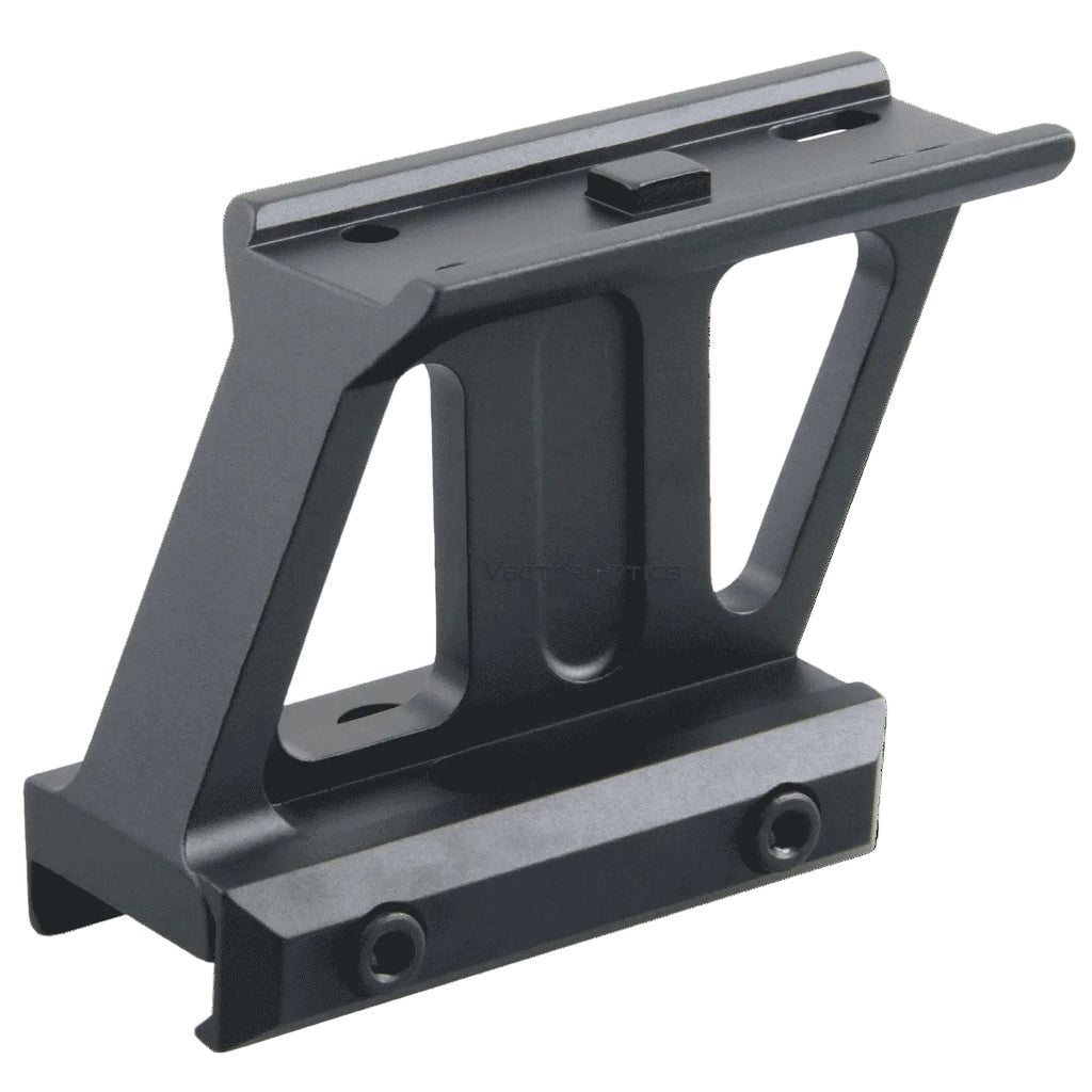 Black metal bracket on a white background