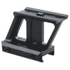 Black metal bracket on a white background
