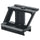 Black metal bracket on a white background