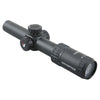 Black Victoptics rifle scope on a white background
