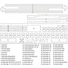 Diagram of gun cleaning components with labels and X Gunpany branding.