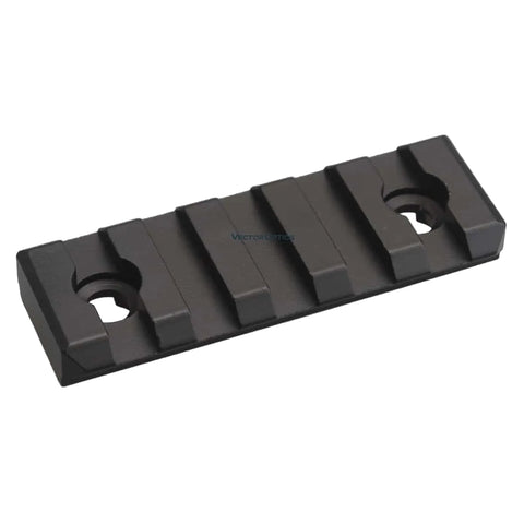 Black plastic rail on a white background