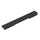 Black plastic rail on a white background