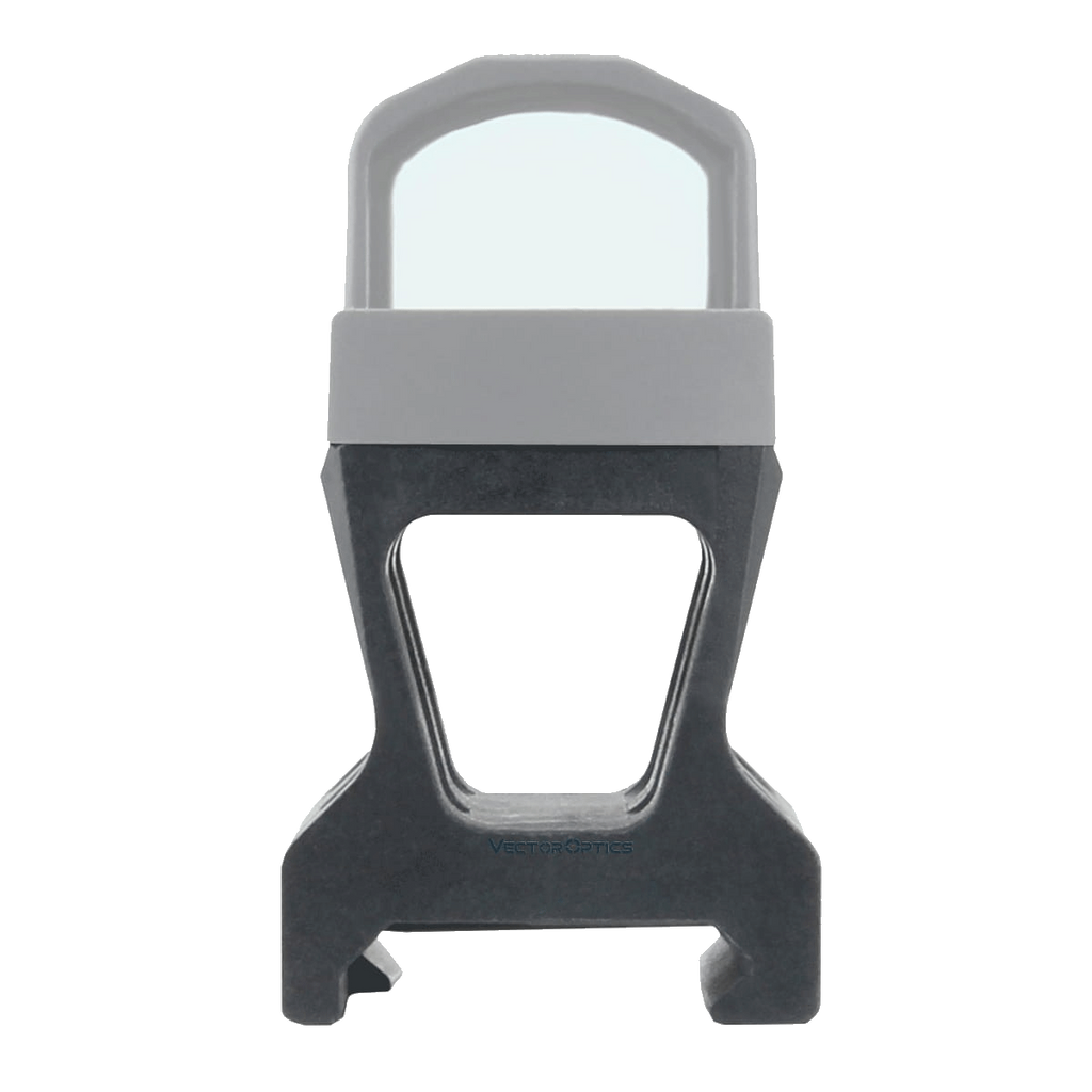 Black and gray metal bracket on a white background