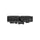 Black tactical scope on a white background