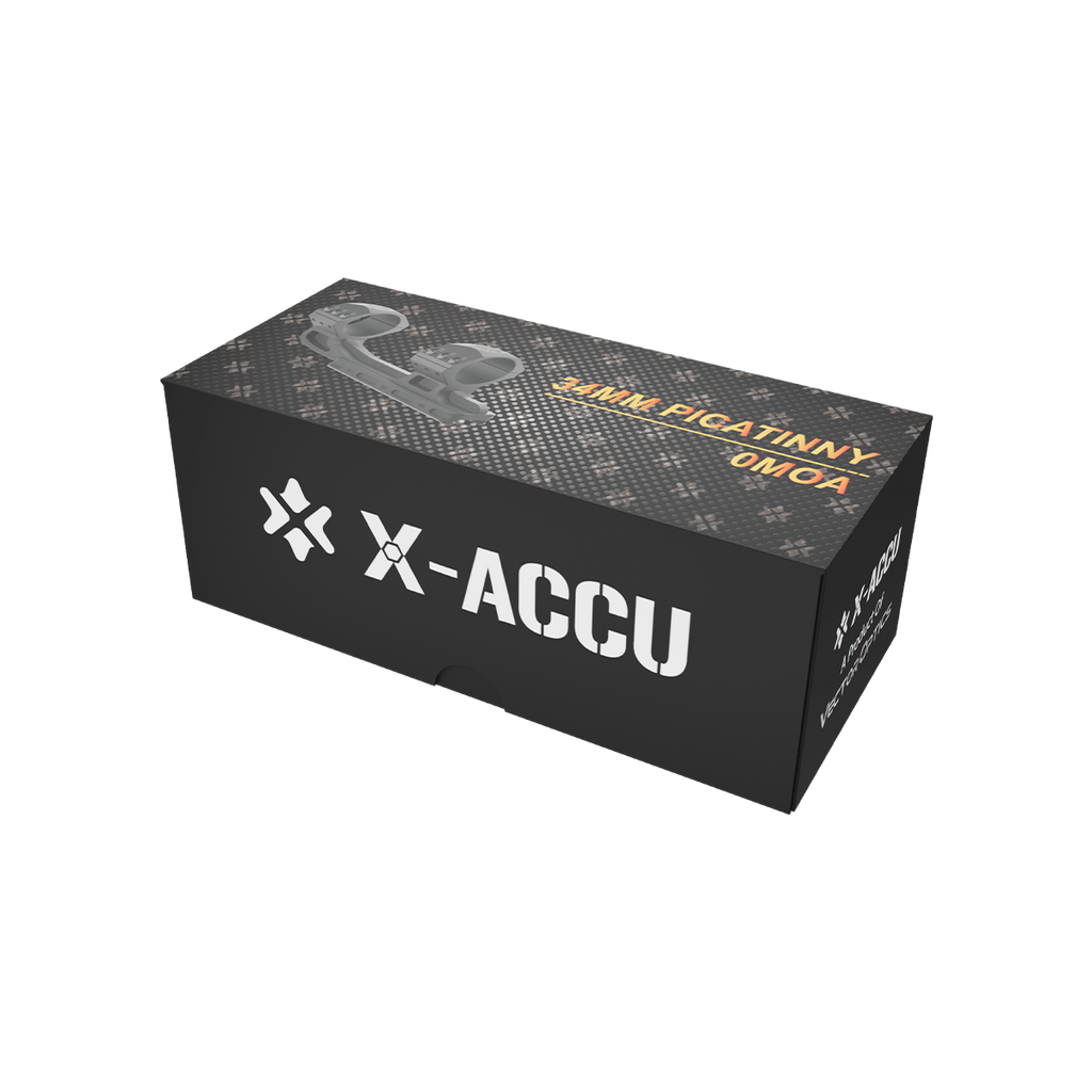Black X-ACCU battery box with branding on a white background