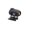 Black and orange tactical sight on a white background