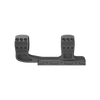 Black metal bracket on a white background
