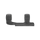 Black metal bracket on a white background