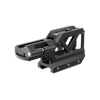 Black metal bracket on a white background