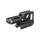 Black metal bracket on a white background