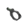 Black scope ring with green level on a white background