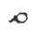 Black keychain tool with green accents on a white background