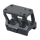 Black tactical rail mount on a white background