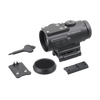 Black tactical scope with accessories on a white background