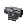 Black rifle scope with '4X Prism' label on a white background