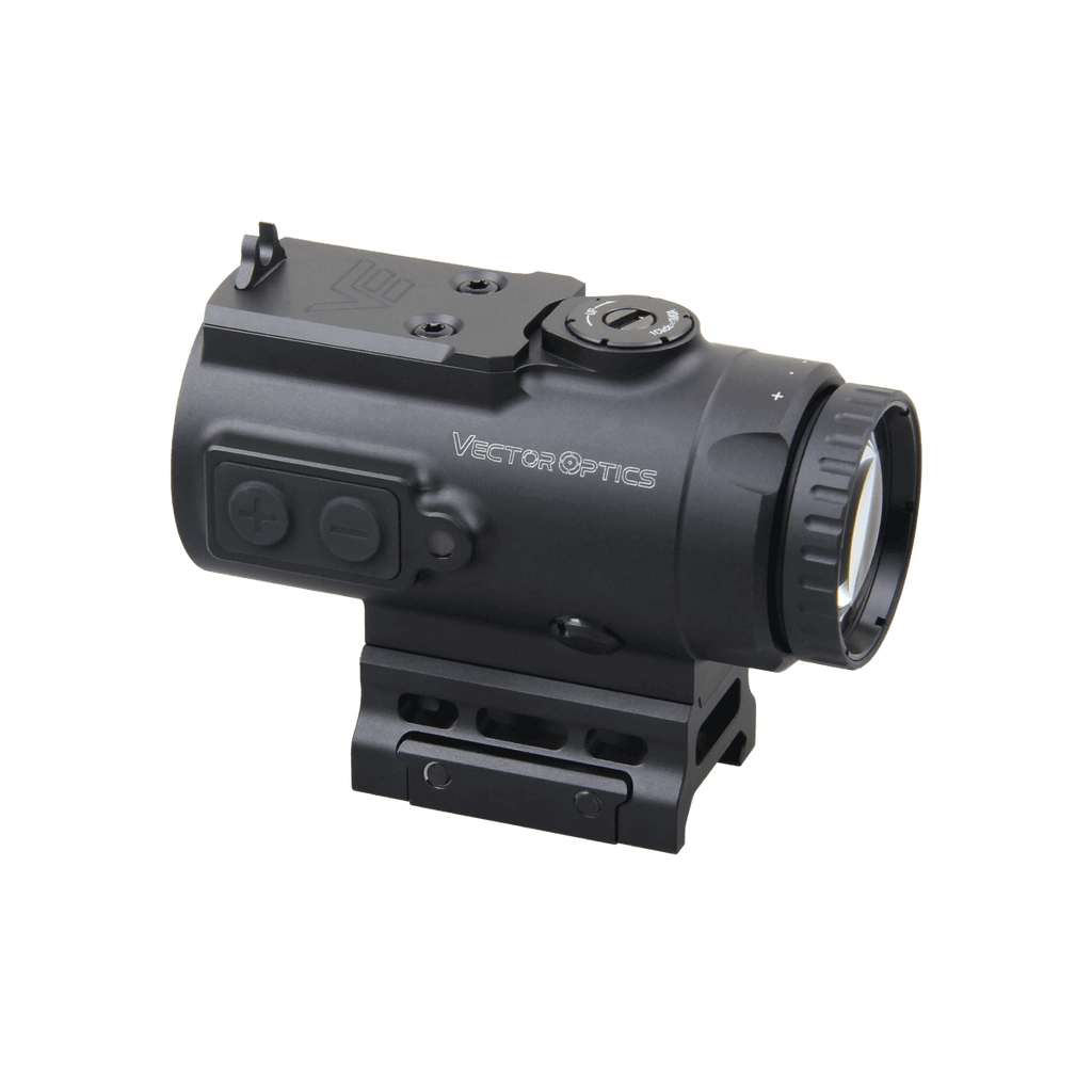 Black Vector Optics scope on a white background