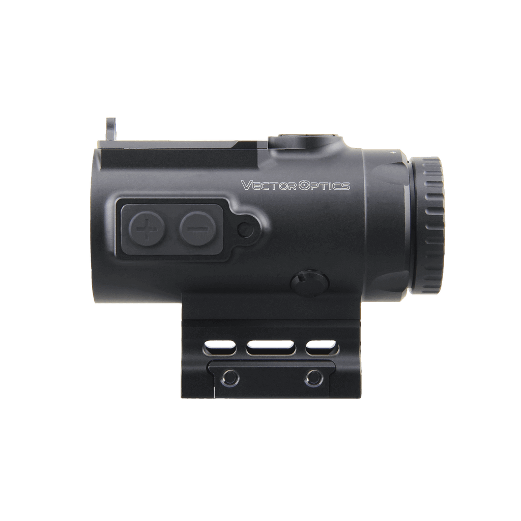 Black Vector Optics scope on a white background