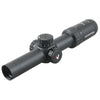 Black rifle scope with visible brand logo on a white background