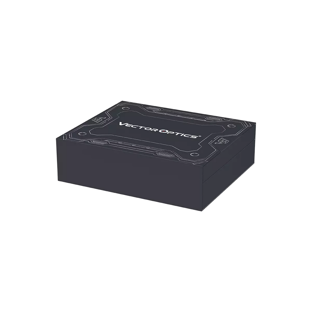 Black rectangular box with 'Vector Optics' branding on a white background