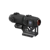 Black tactical sight with a visible brand logo on a white background