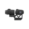 Black tactical sight with a visible brand logo on a white background